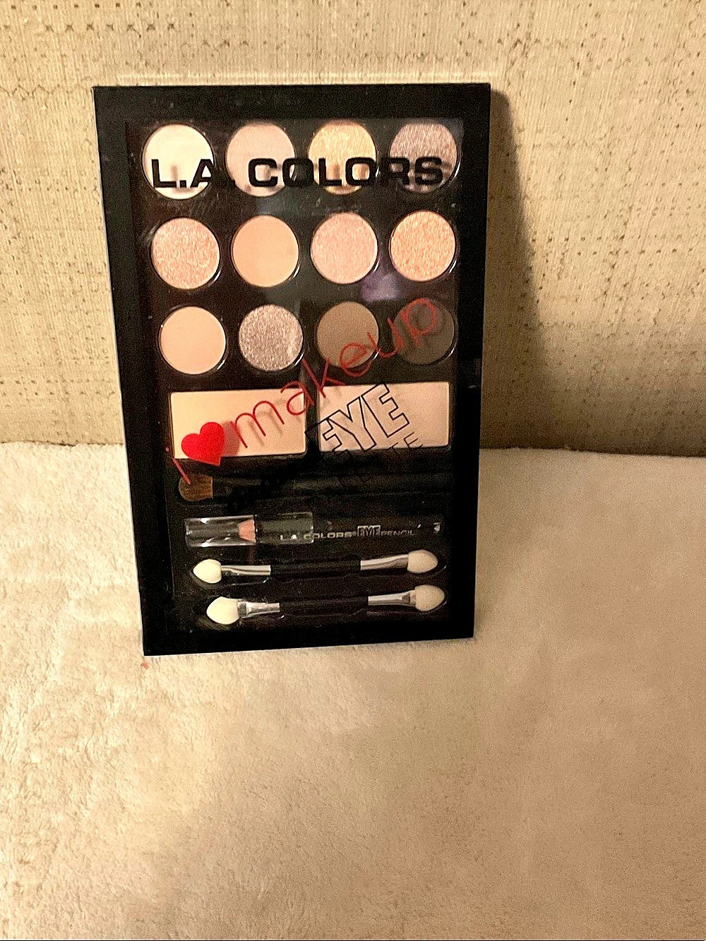 L.A. Colors Drama Eye Palette - Darling 12 Shade Brown & Pink